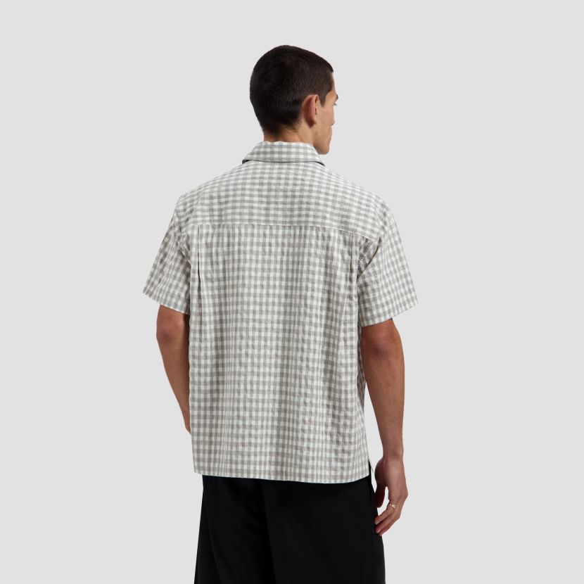Olaf Check Boxy Overhemd Grijs