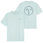 Olaf Dotted Face T-shirt Licht Blauw