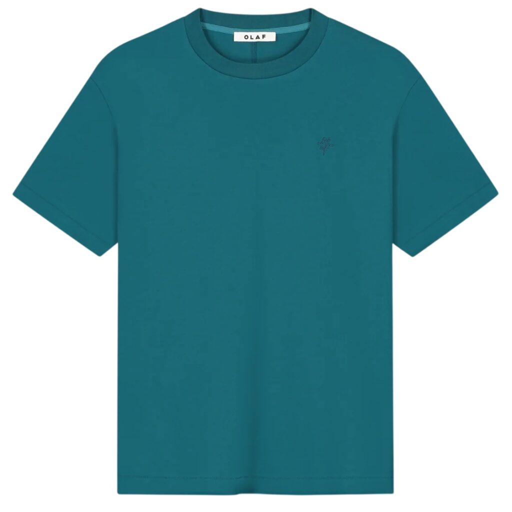Olaf Monogram Boxy T-shirt Blauw