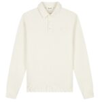 Olaf Signature Oversized Longsleeve Polo Off White