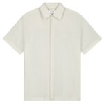 Olaf Textured Stripe Boxy Overhemd Off White