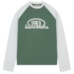 Saint Blanc Blend Logo Raglan Longsleeve T-shirt Groen/Wit
