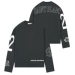 Saint Blanc Multi Logo Raglan Longsleeve T-shirt Zwart
