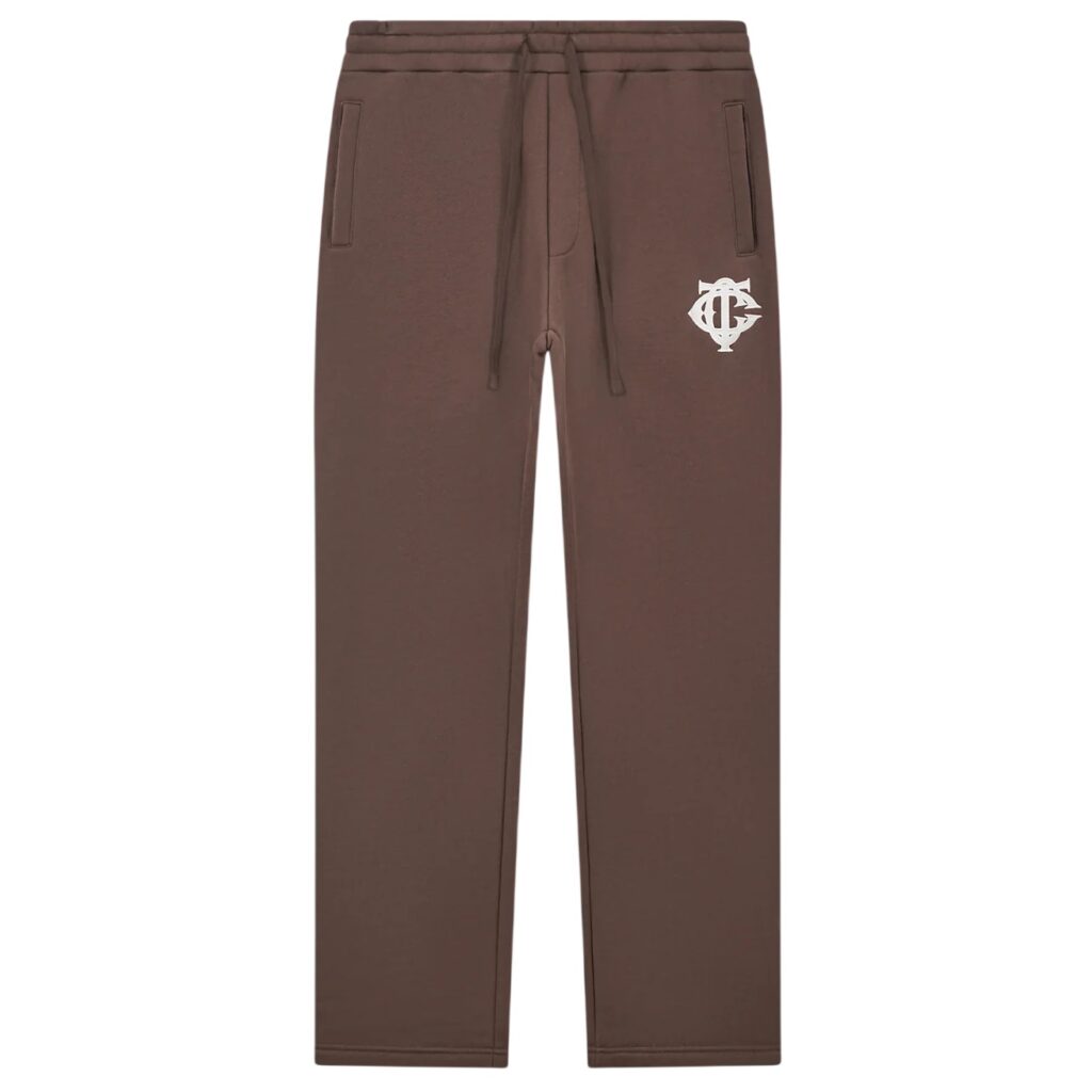 The Couture Club Heavyweight Monogram Applique Emblem Trainingsbroek Bruin