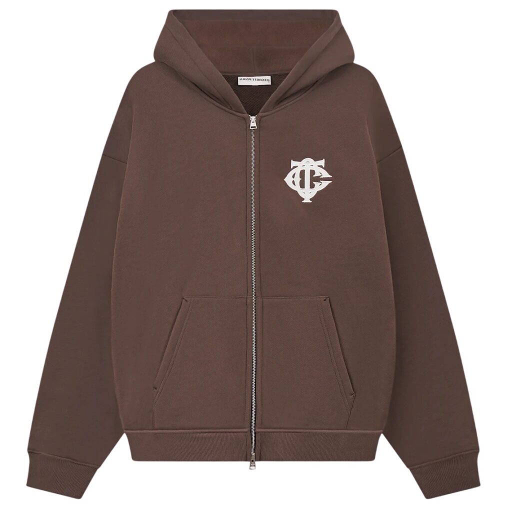 The Couture Club Heavyweight Monogram Applique Emblem Vest Bruin