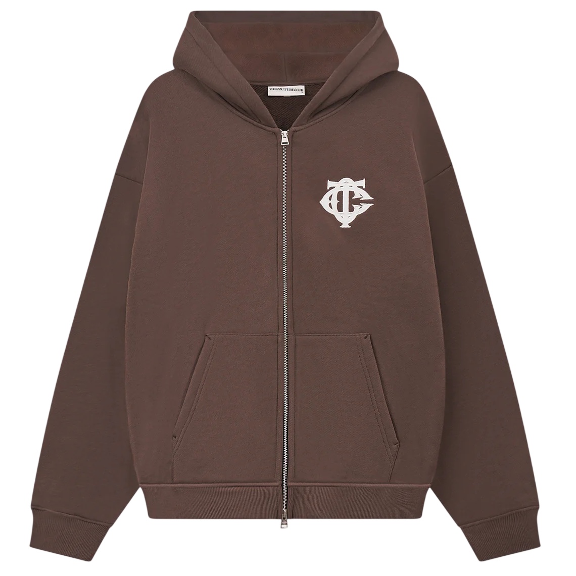 The Couture Club Heavyweight Monogram Applique Emblem Vest Bruin