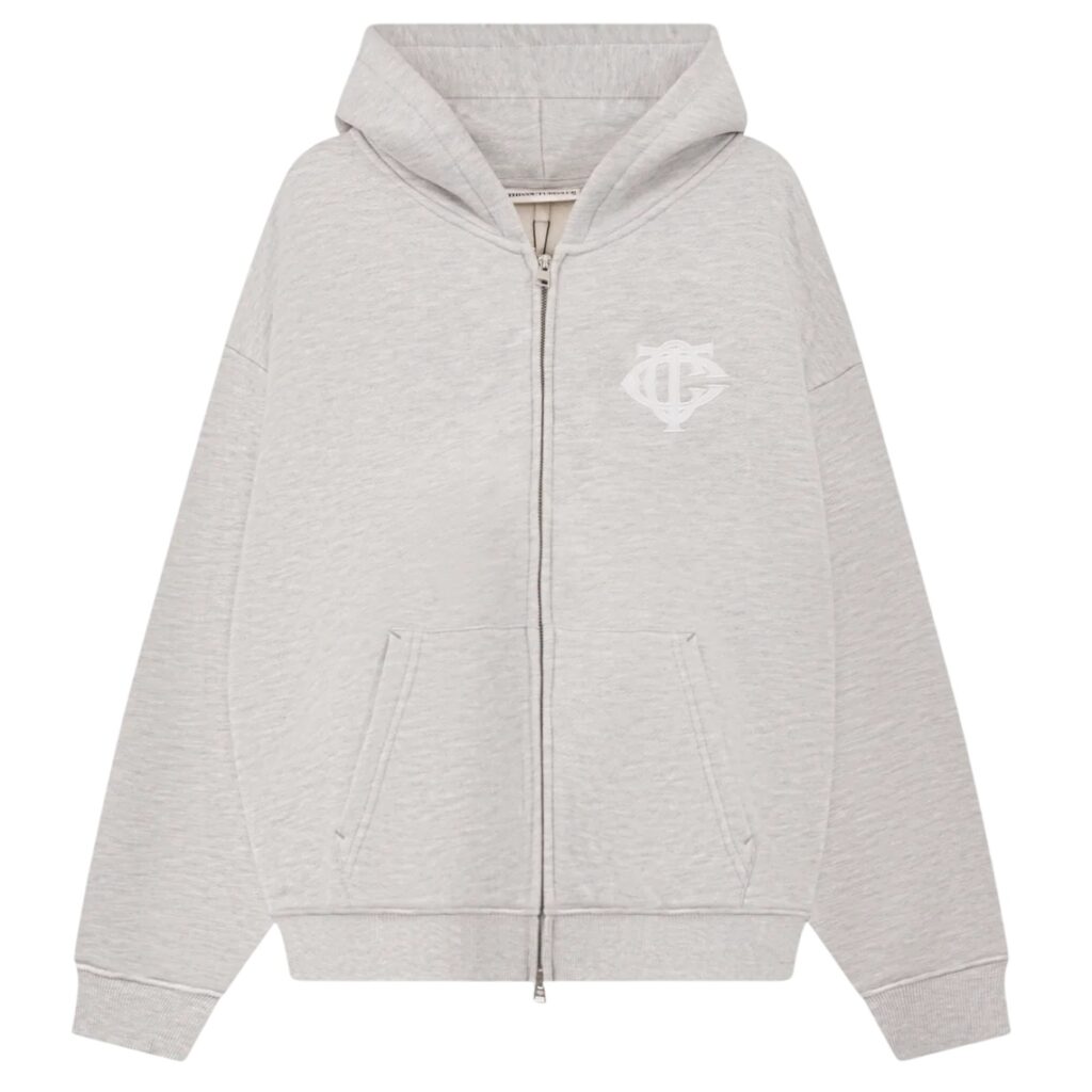 The Couture Club Heavyweight Monogram Applique Emblem Vest Grijs
