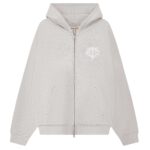 The Couture Club Heavyweight Monogram Applique Emblem Vest Grijs