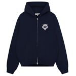 The Couture Club Heavyweight Monogram Applique Emblem Vest Navy