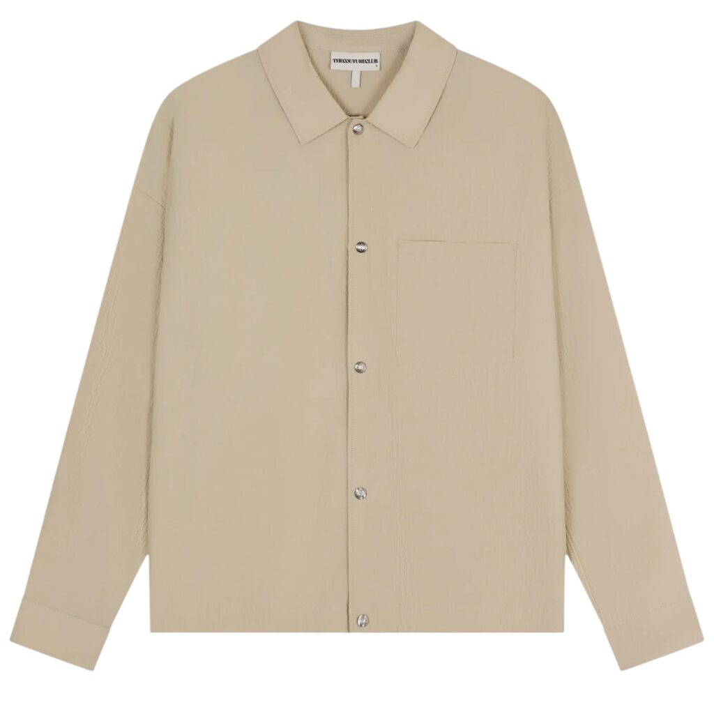 The Couture Club Textured Overhemd Beige