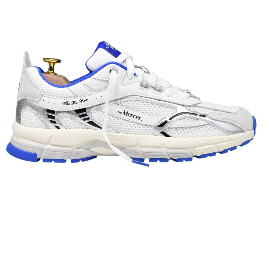 The Mercer Brand The Re-Run White Silver Sneaker Wit/Blauw