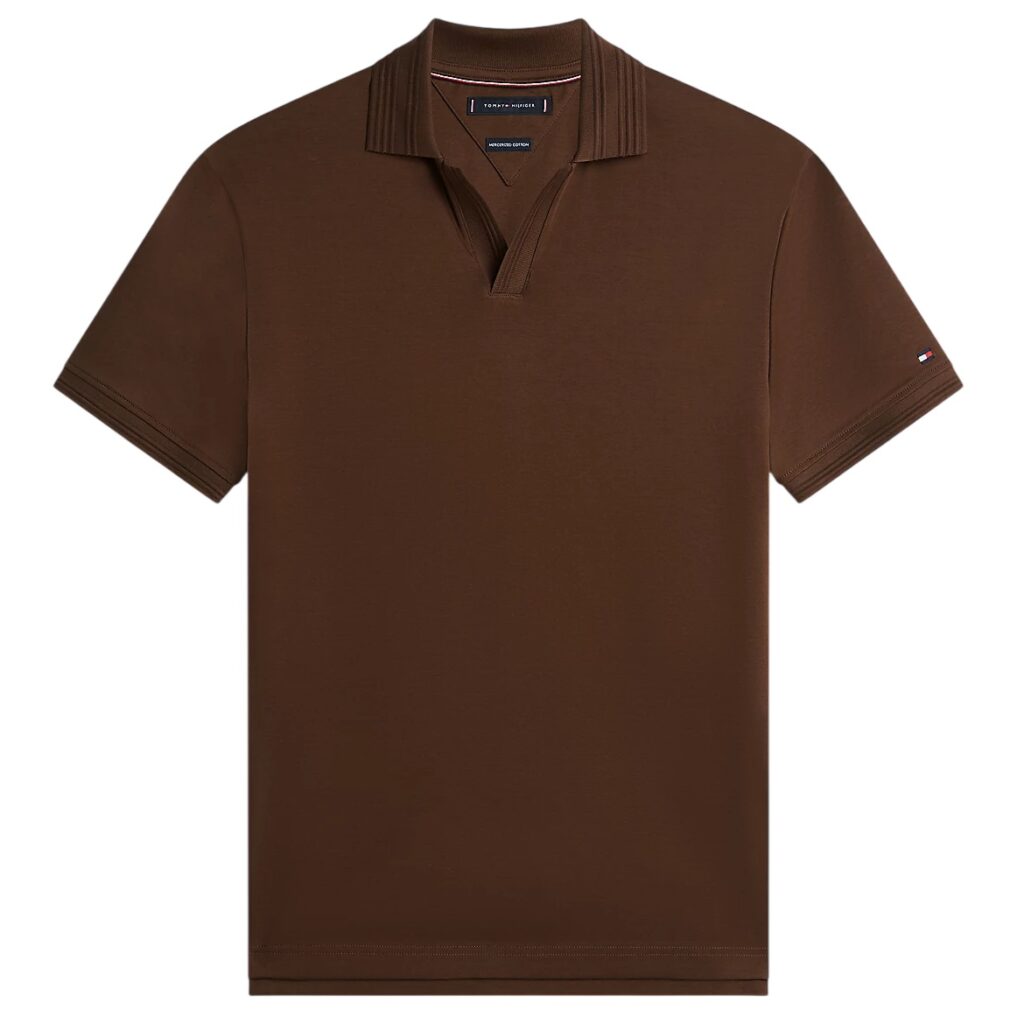 Tommy Hilfiger Collar Intrest Polo Bruin