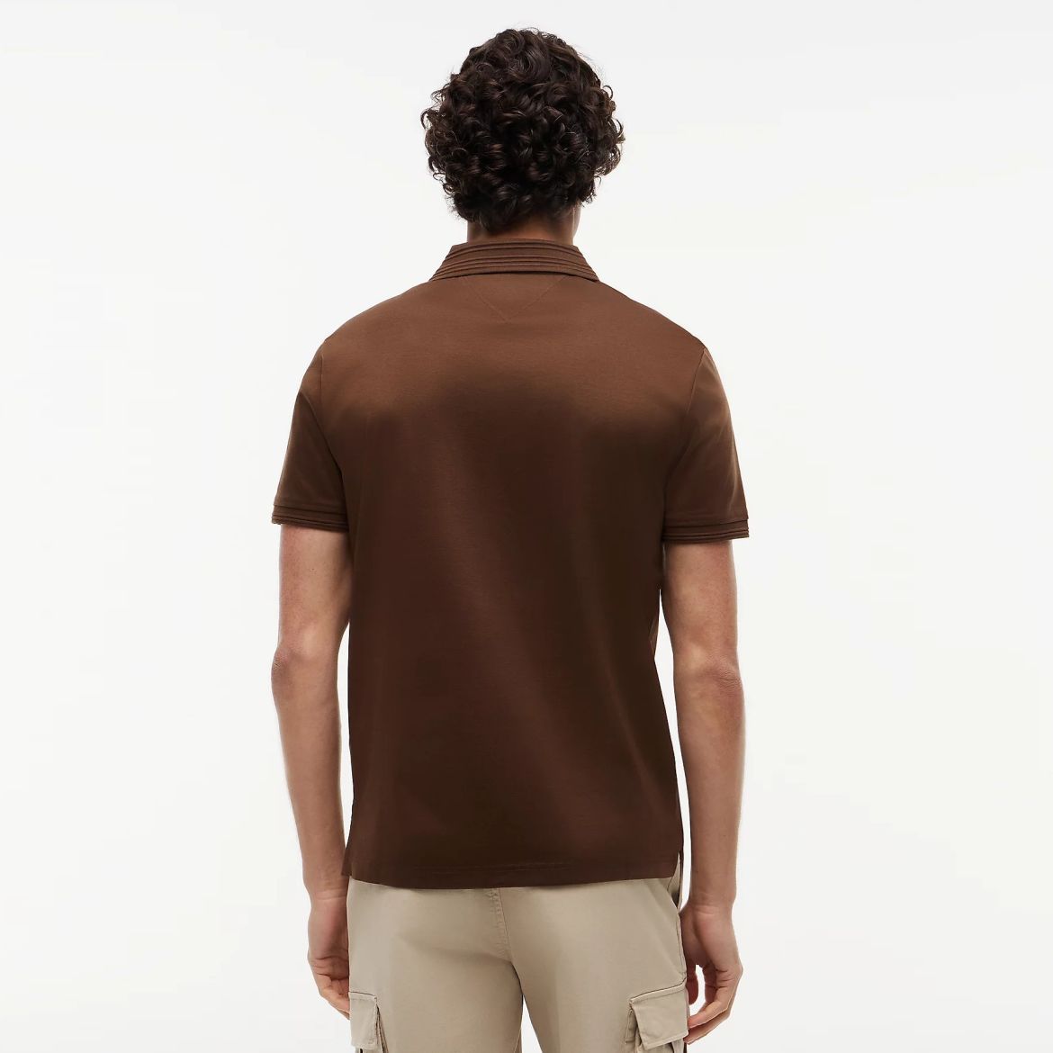 Tommy Hilfiger Collar Intrest Polo Bruin