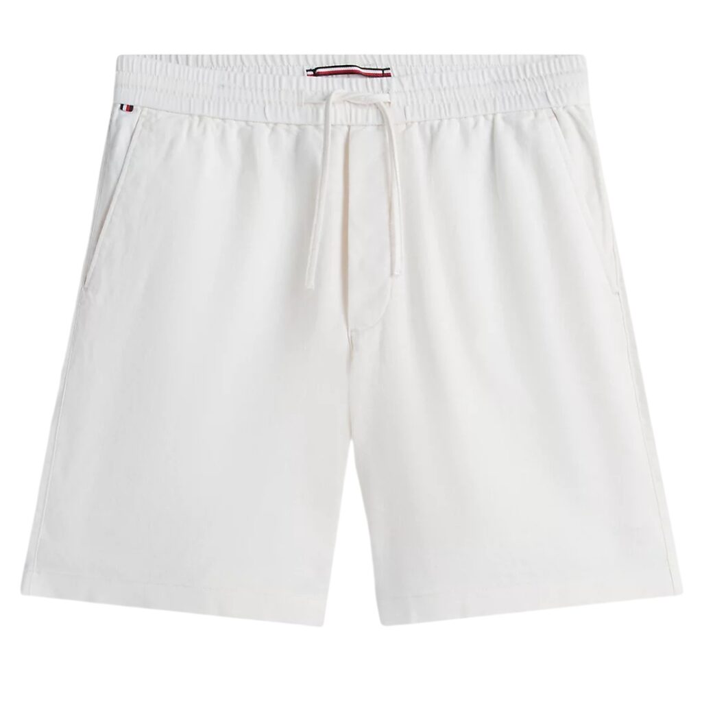Tommy Hilfiger Dover Sorona Linen Korte Broek Off White