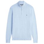 Tommy Hilfiger Essential Zip Sweater Licht Blauw