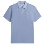 Tommy Hilfiger Garment Dye Polo Licht Blauw