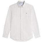 Tommy Hilfiger Heritage Oxford Stripe Overhemd Beige/Wit