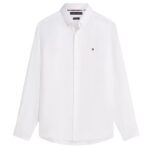 Tommy Hilfiger Pigment Dyed Solid Overhemd Wit