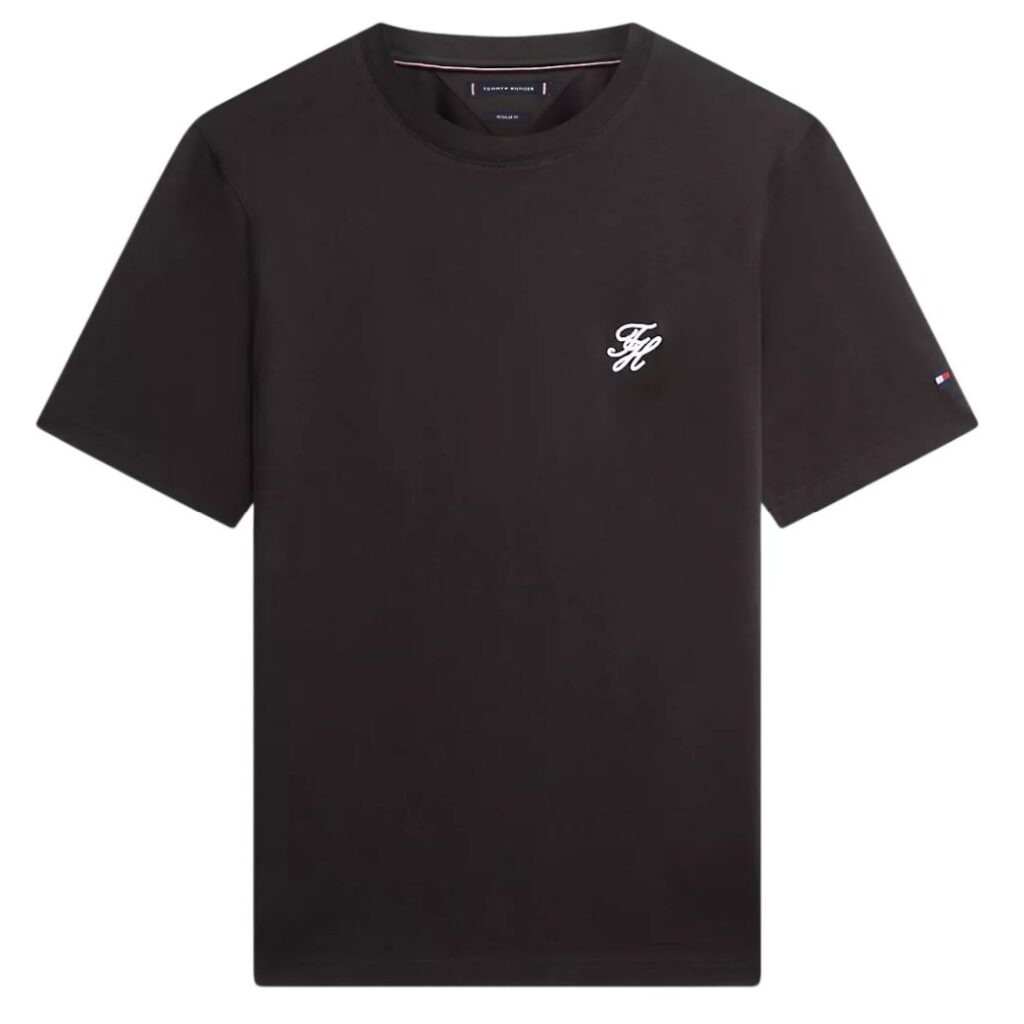 Tommy Hilfiger Script Monogram T-shirt Zwart