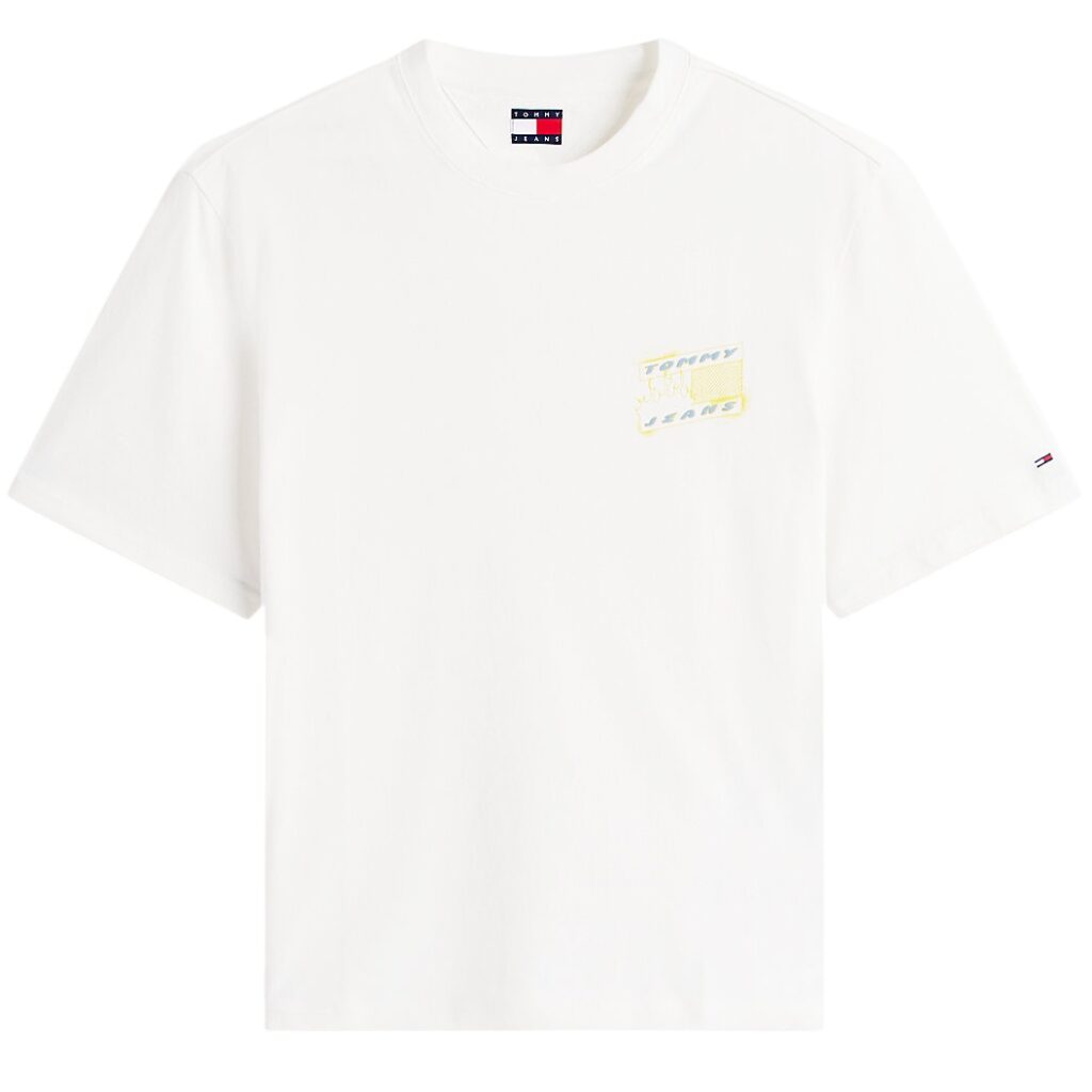 Tommy Jeans 90s Bubble Flag T-shirt Wit