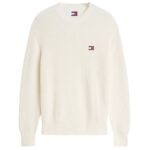 Tommy Jeans Badge Knit Sweater Off White