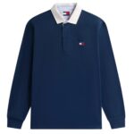 Tommy Jeans Essential Rugby Longsleeve Polo Navy