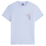 Tommy Jeans Regular City Sign T-shirt Licht Blauw