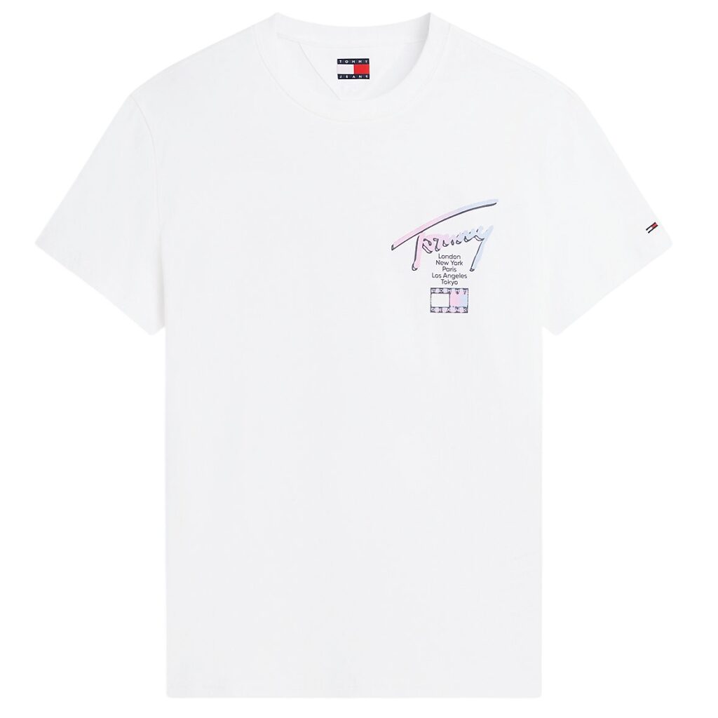 Tommy Jeans Regular City Sign T-shirt Wit