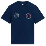 Tommy Jeans Relaxed Sign Circle T-shirt Navy