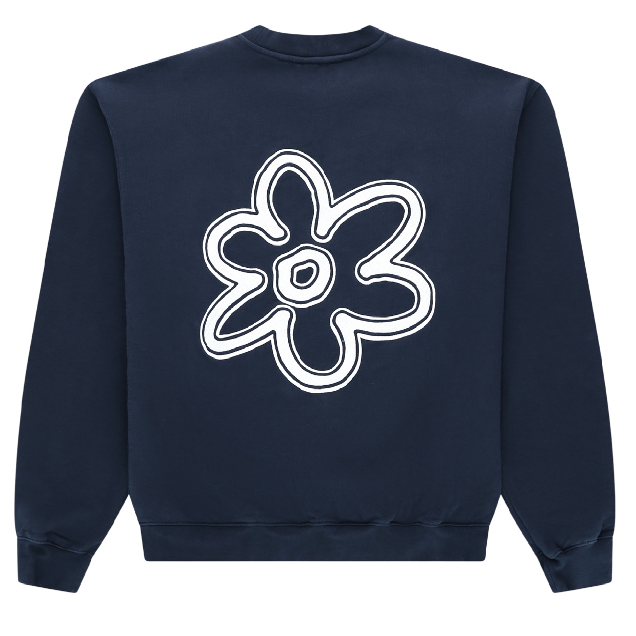 Arbor Antwerp Line Flower Sweater Navy