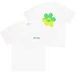 Arbor Antwerp Two-Tone Flower T-shirt Wit
