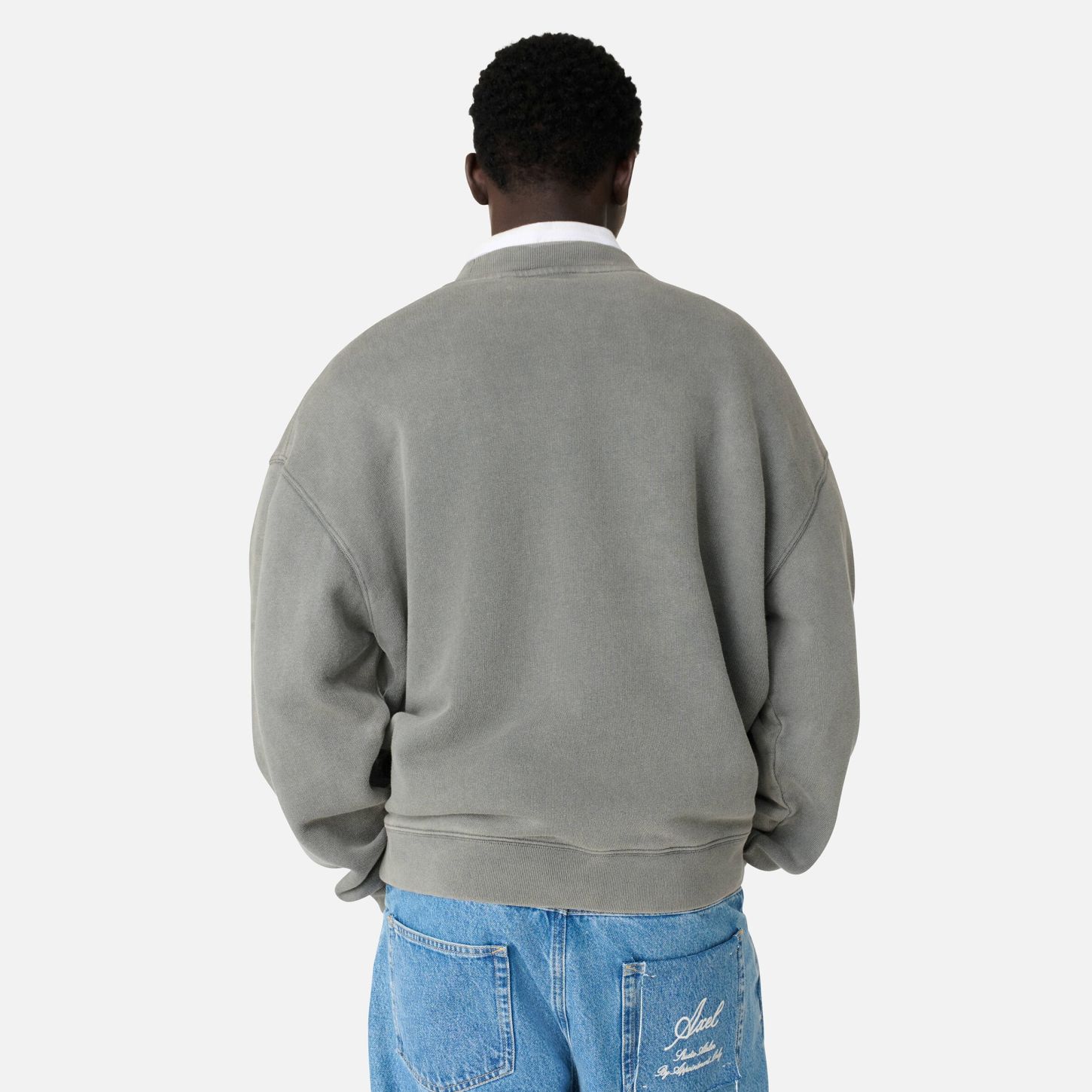 Axel Arigato Distort Washed Sweater Antraciet