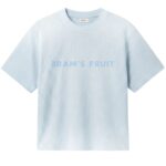 Bram’s Fruit Mesh Logo T-shirt Licht Blauw