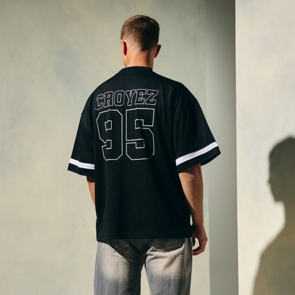 Croyez Mesh Jersey Zwart