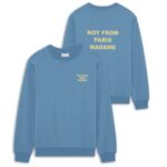 Drôle De Monsieur Slogan Sweater Blauw