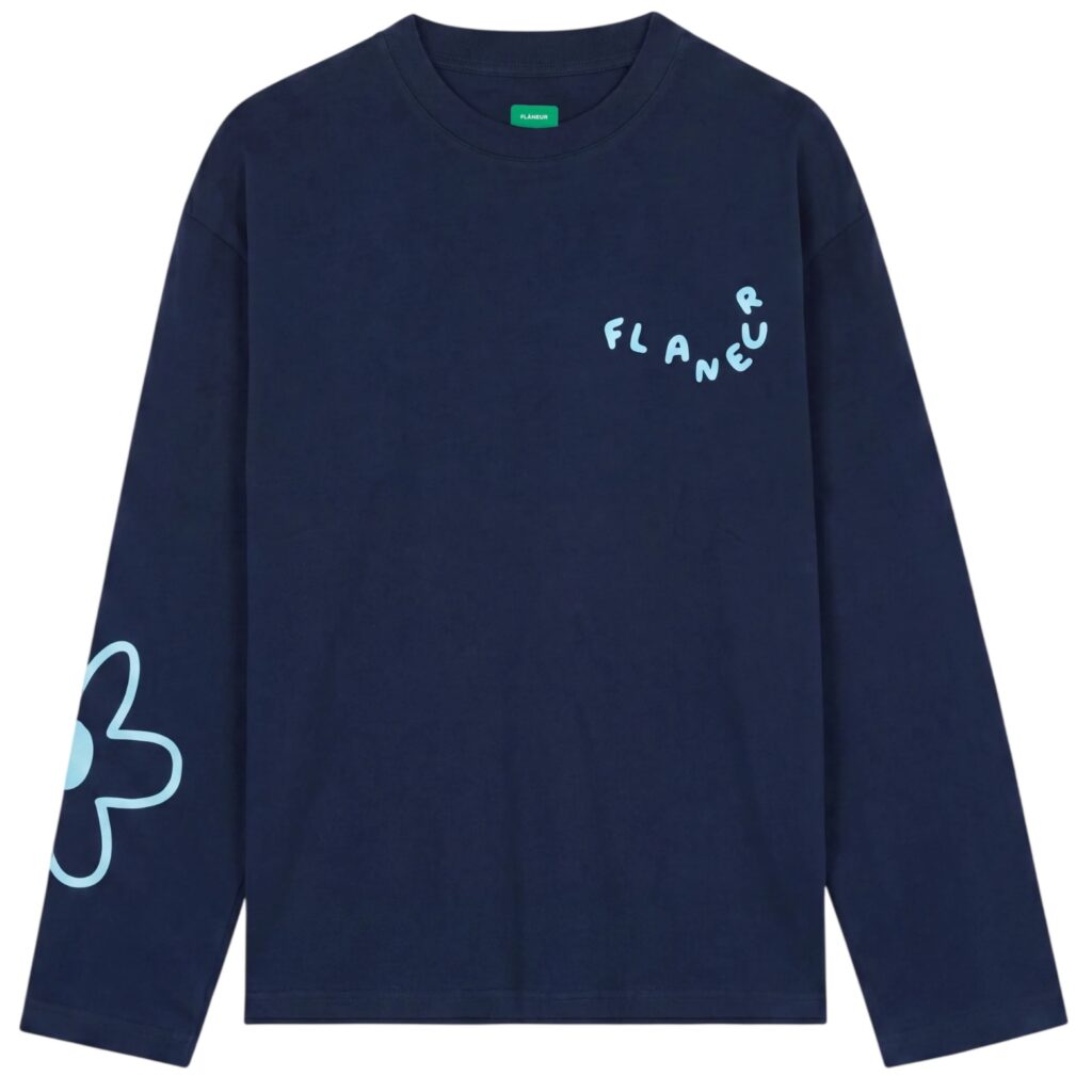 Flâneur Blossom Longsleeve T-shirt Navy