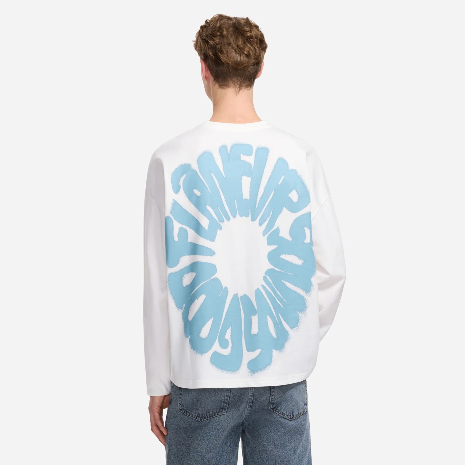 Flâneur Sounds Good Longsleeve T-shirt Wit