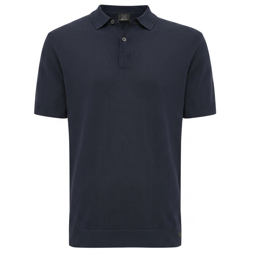 Genti 2 Buttons Polo Navy