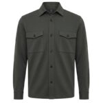 Genti Midtown Overshirt Donker Groen