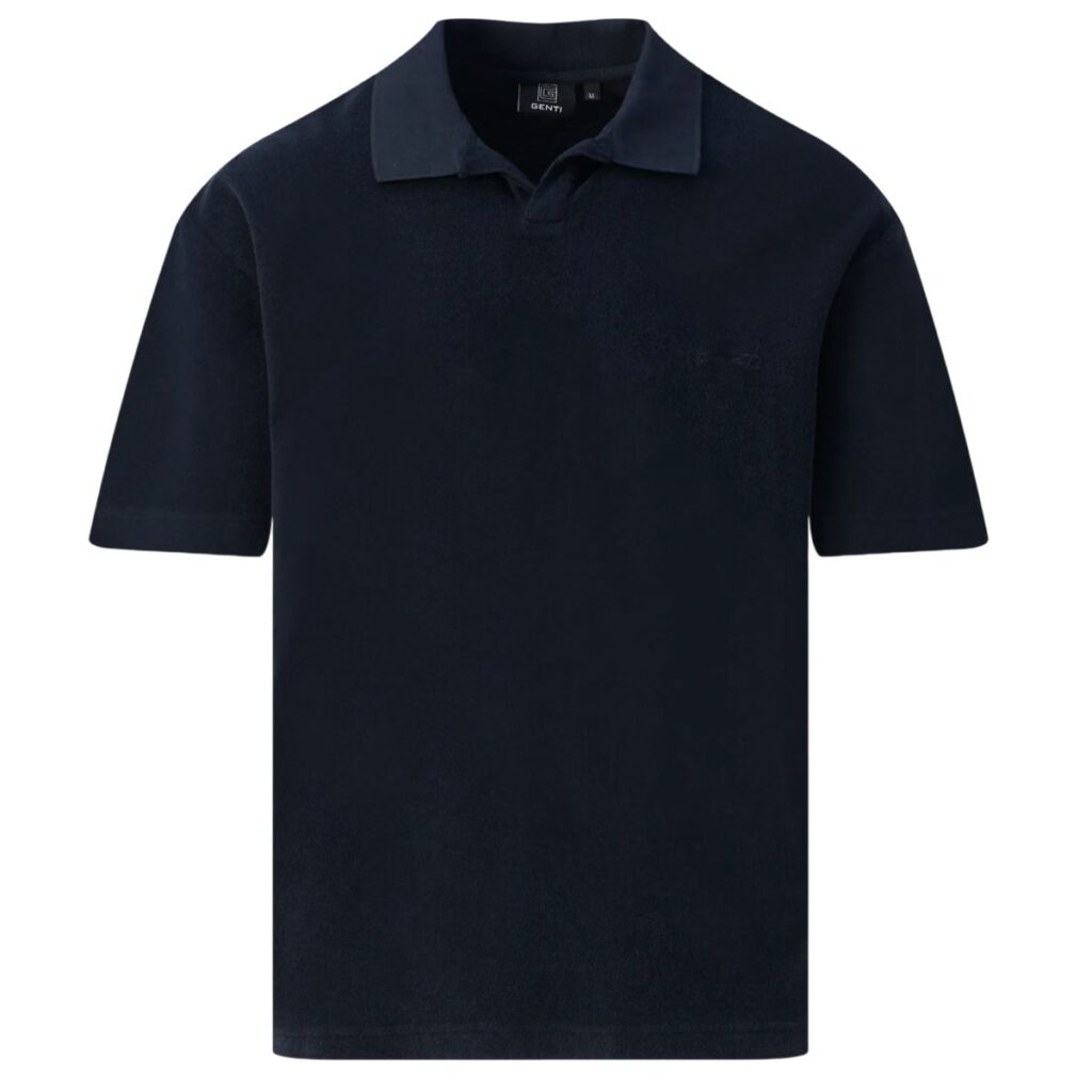 Genti No Buttons Polo Navy