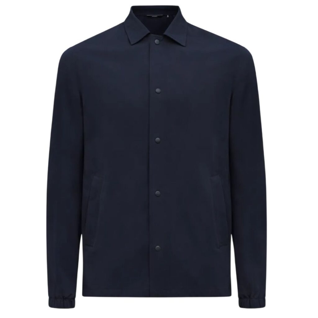Genti Ryder Relaxed Overshirt Navy