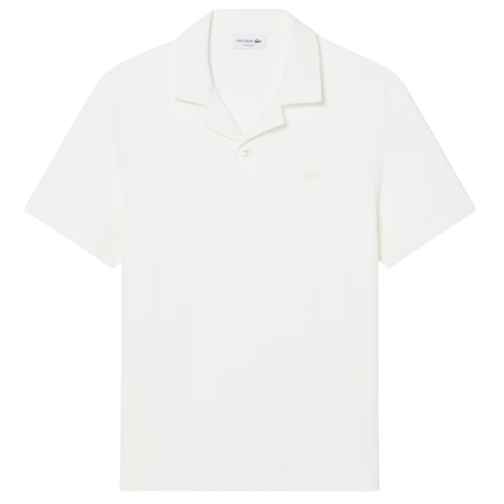 Lacoste Classic Fit Textured Polo Off White
