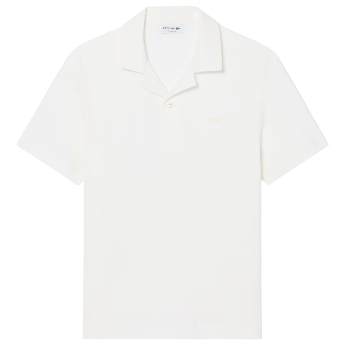Lacoste Classic Fit Textured Polo Off White
