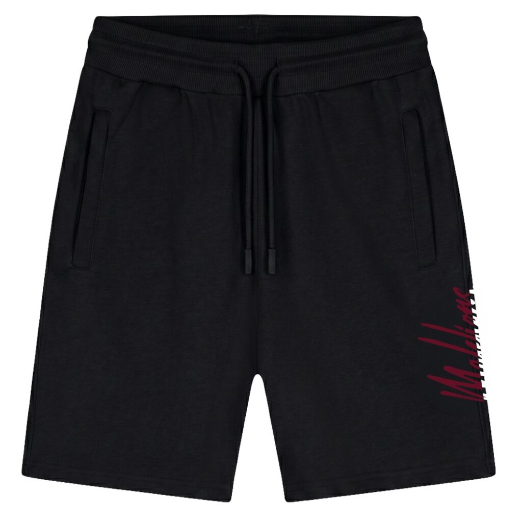 Malelions Split Korte Broek Zwart