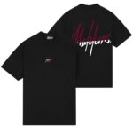 Malelions Split T-shirt Zwart