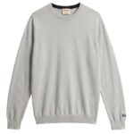 Woolrich Logo Cotton Sweater Grijs
