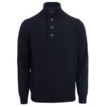 Barbour Essential Patch Half Zip Sweater Navy