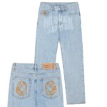 Billionaire Boys Club Faded Arch Logo Jeans Licht Blauw