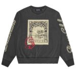 Billionaire Boys Club Stamp Distressed Oversized Sweater Zwart