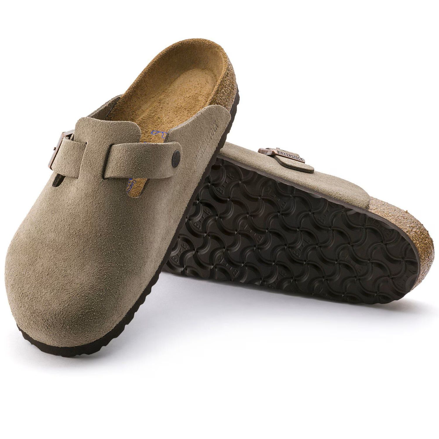Birkenstock Boston Soft Pantoffel Beige